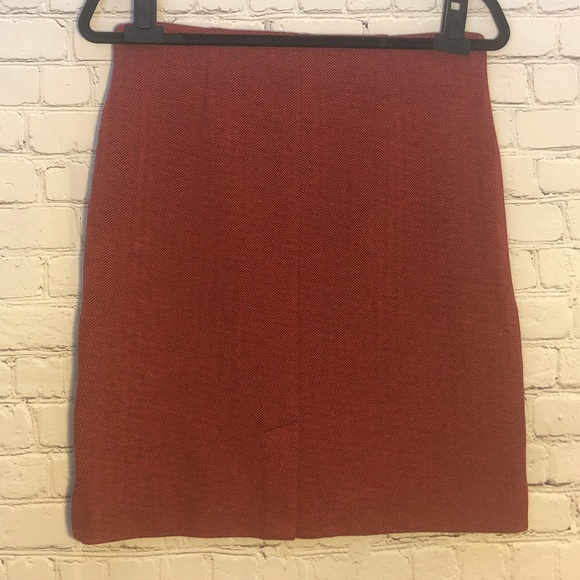 J. Jill Women's Red Chevron Stretch Skirt - Picture 1 of 8